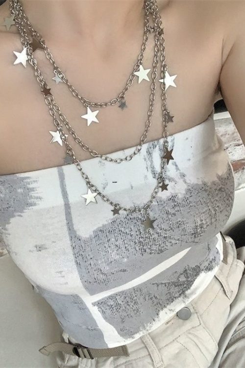 Sweet And Cute Star Waist Chain Pants Chain Necklace