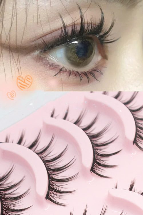 Natural Curled A-type False Eyelashes