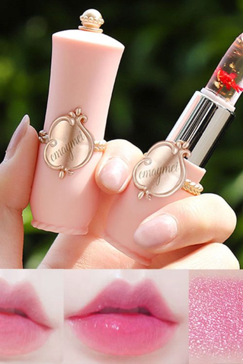 Transparent Flowers Color Changing Lipstick